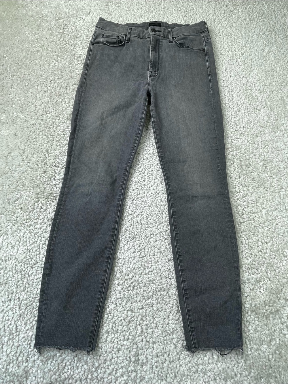 MOTHER High Waisted Ankle Fray Jeans Stretchy Fray Sz 28 J3